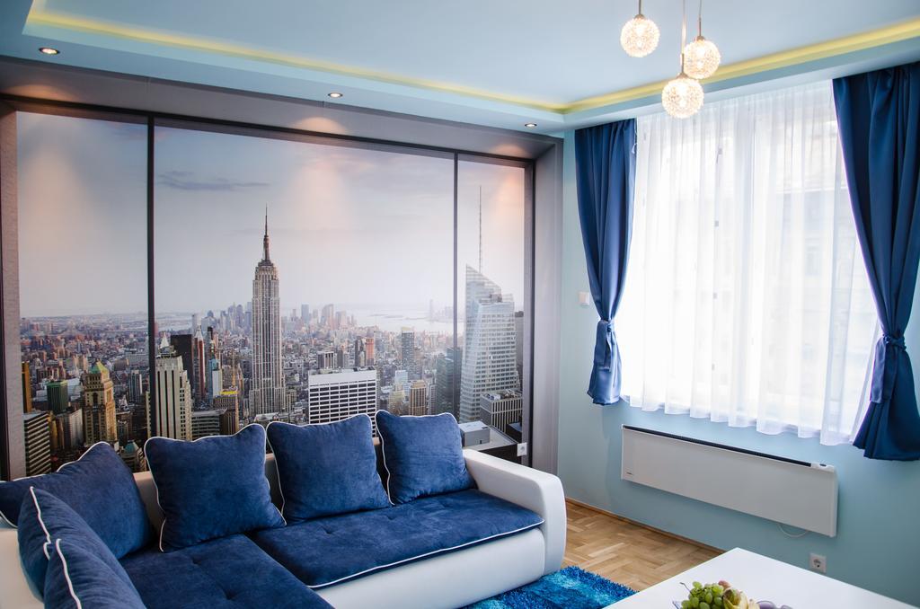 Blue Luxury Apartment Boedapest Kamer foto